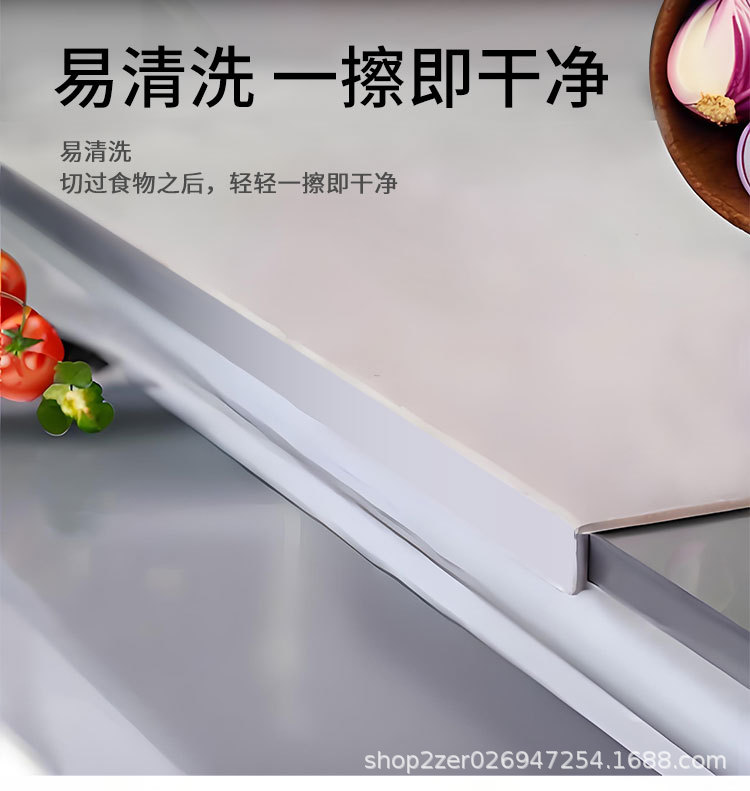 不锈钢菜板果蔬切菜板 家用食品级抗菌防霉砧板厨房擀面板案板详情6