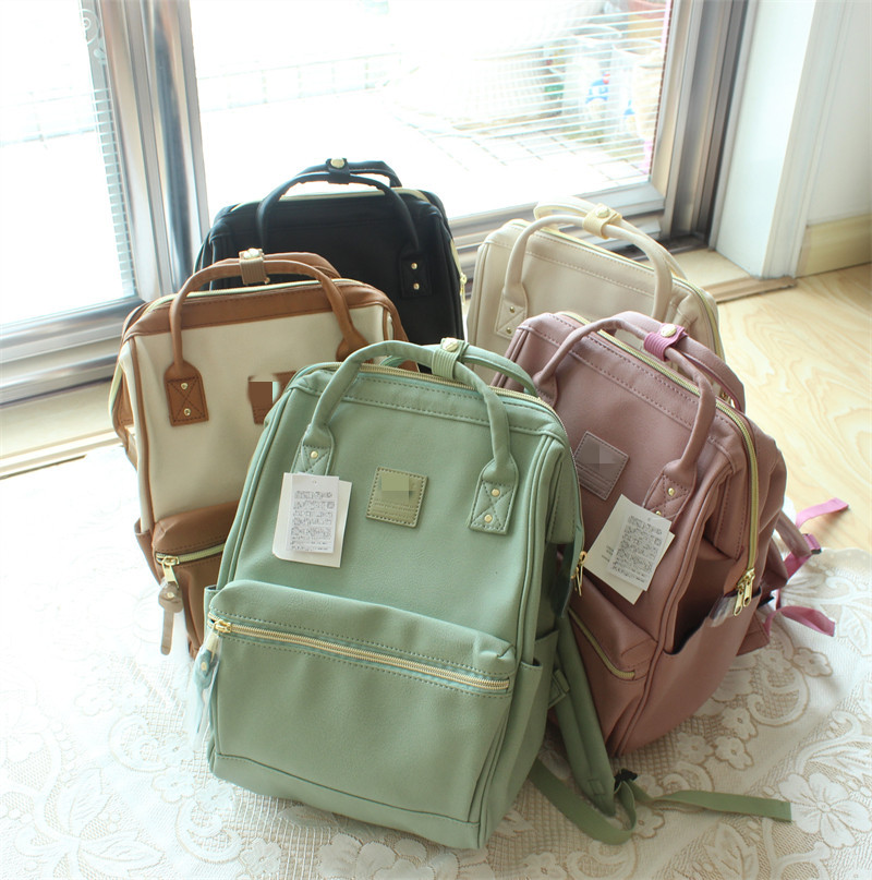 Rakuten leather backpacks from Japan: Simple and stylish for female college students and ladies, large-capacity backpacks for middle school students pic 8
