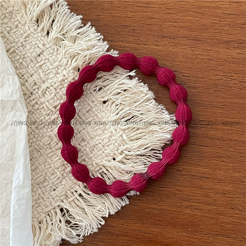 Ladylike style, gentle color series, colorful towel loops, hair bands, new daily basic leather bands, ponytail hair ties pic 14