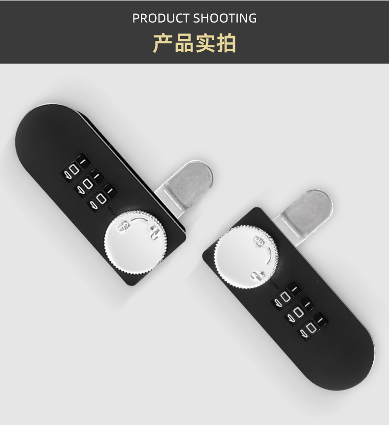 机械拨盘密码塑料密码锁抽屉密码锁储物柜锁文件柜锁信箱转舌锁详情20