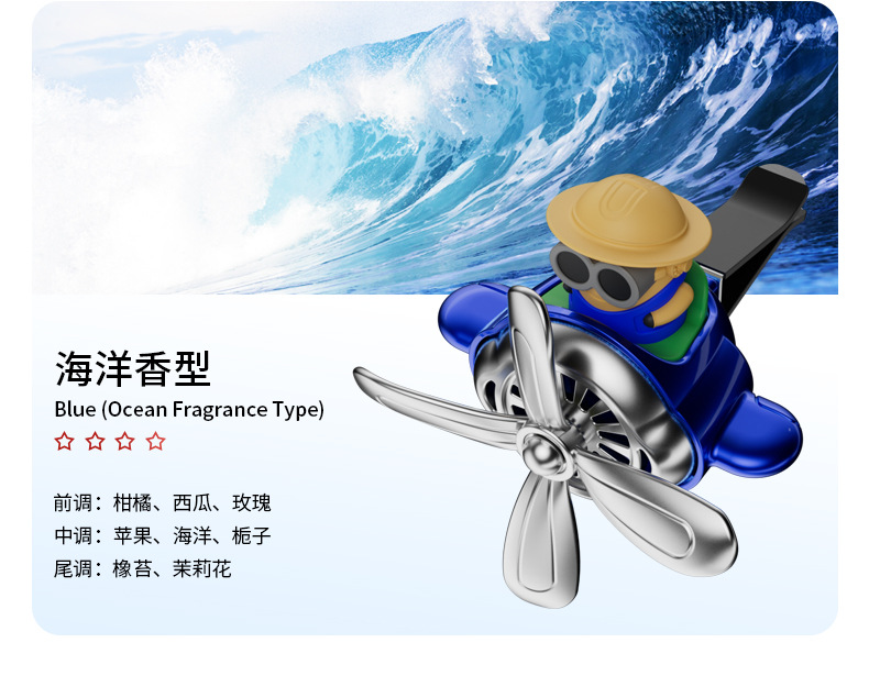 Factory direct sales of car aroma diffusers, small aircraft air conditioning outlets, fans, solid car decorations, cartoon and cute fragrances pic 12