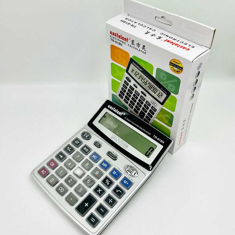Dongfang Ling Voice Large Screen crystal key office 12-digit calculator Factory direct sales and wholesale, real person voice pic 6