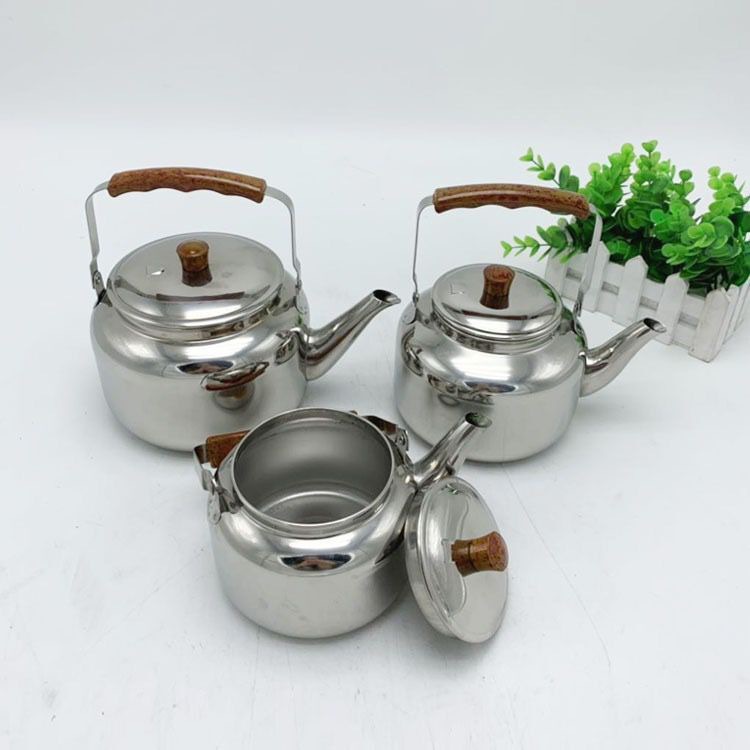 不锈钢水壶木纹柄1.0L多用壶户外电磁炉加厚小水壶无磁手提百合壶详情4