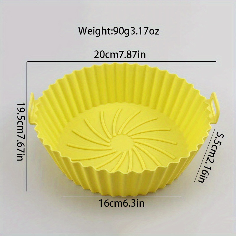 宝宝辅食蛋糕盘 爆款硅胶空气炸锅圆形烤盘适用于微波炉烘焙机可重复使用详情3