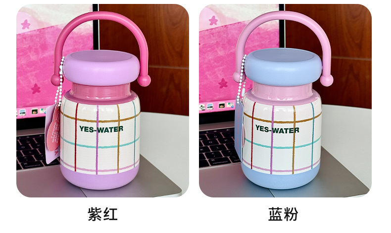 创意多巴胺高颜值水杯保温杯女生可爱便携手提不锈钢咖啡杯子批发详情25