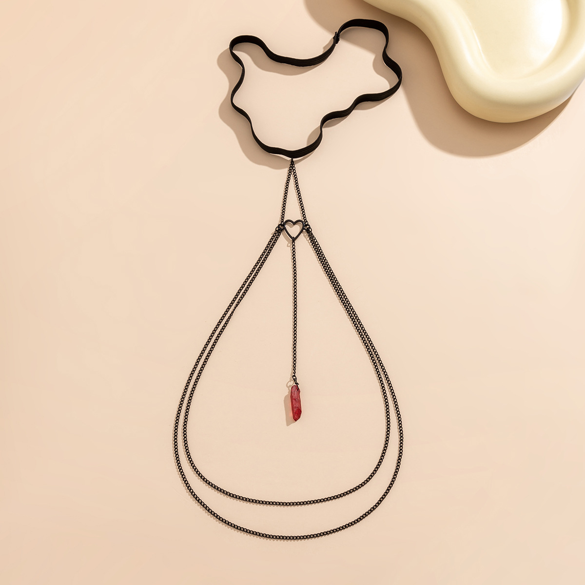 欧美跨境饰品性感链条金属腿环休闲身体链弹力带流苏辣妹大腿链详情38