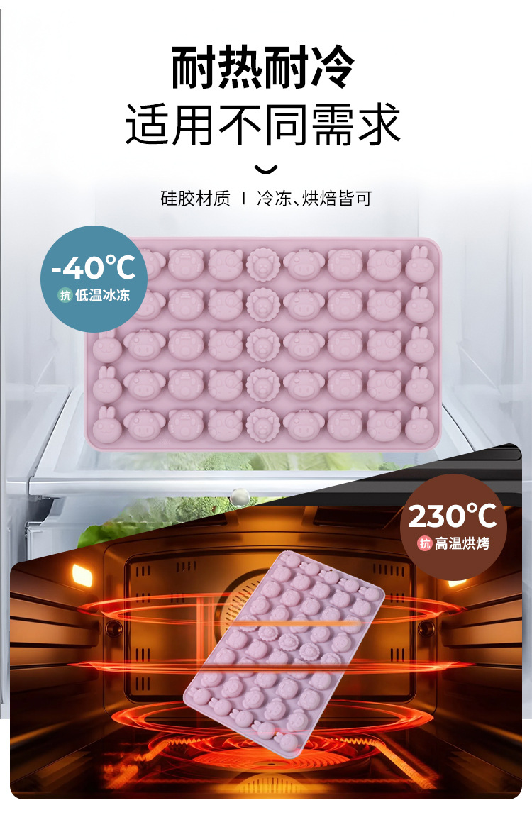 New small animal series mousse chocolate food-grade silicone mold, high-temperature resistant and easy to demold chocolate mold pic 6