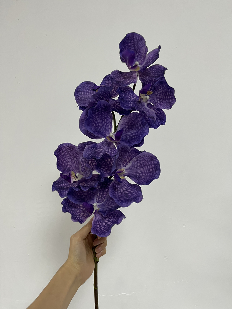 高品质仿真花手感万代兰婚庆家居装饰花软装插花胡姬兰胸花手捧花详情11