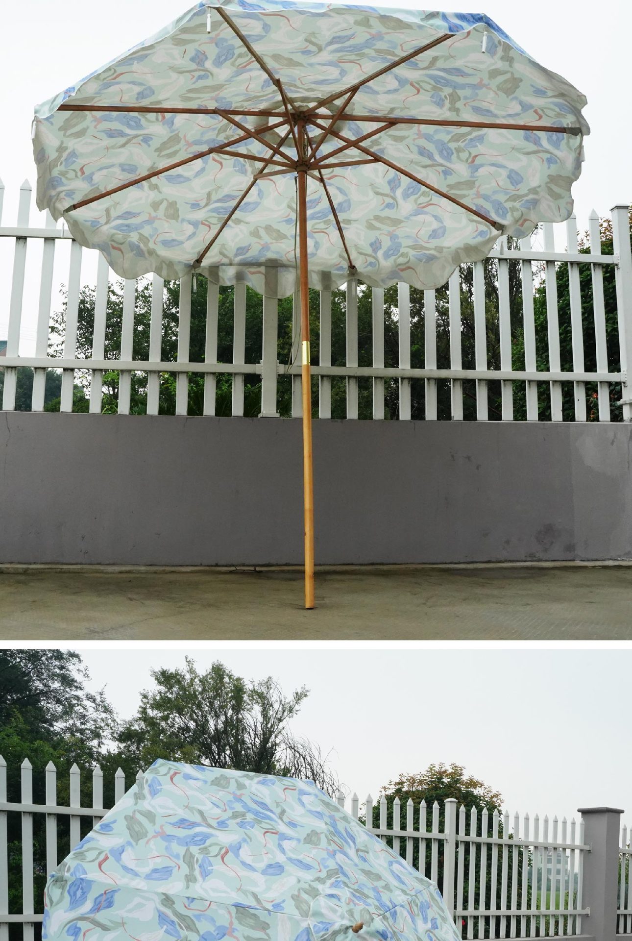 跨境沙滩遮阳伞大伞户外流苏庭院伞花园露台太阳伞大型海滩中柱伞详情11