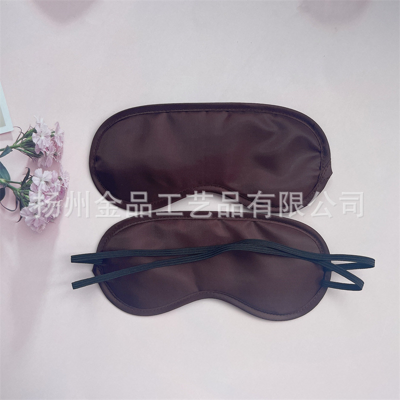 睡眠遮光眼罩190t涤纶色丁彩色眼罩航空旅游礼品拓展现货详情13
