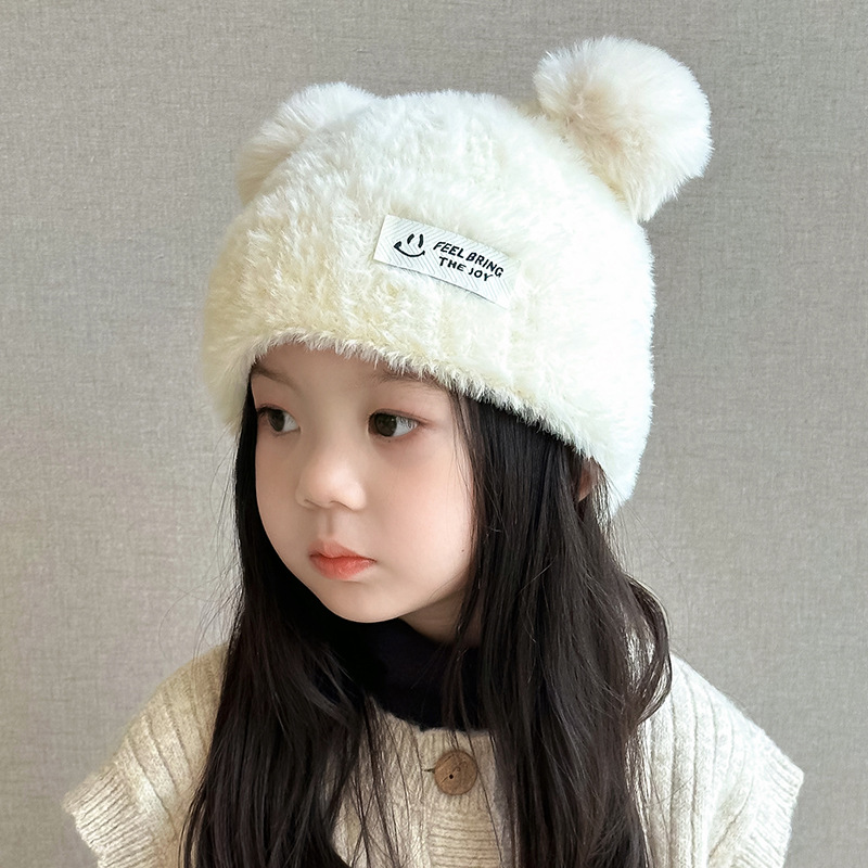 2024新款女童秋冬可爱公主护耳帽儿童保暖洋气多件套口罩耳罩两件套服装配饰详情17