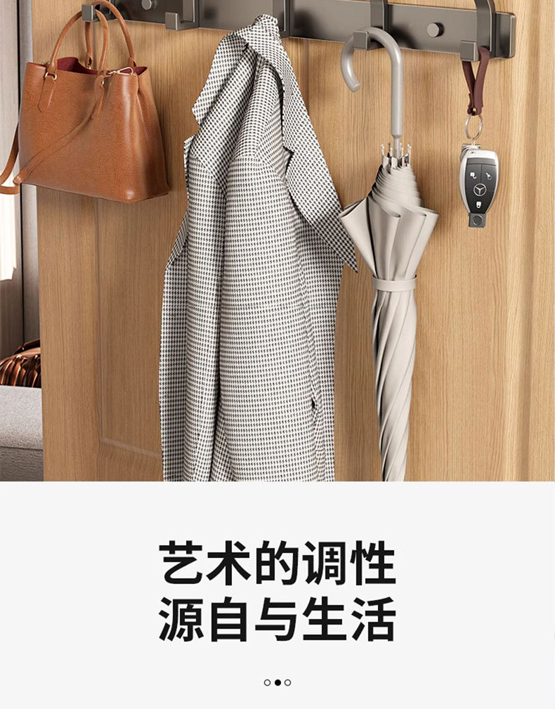 Entrance door hooks, rear door hangers, wall-mounted clothes without drilling, wall coat hooks, and entrance foyer hooks are all amazing tools pic 23