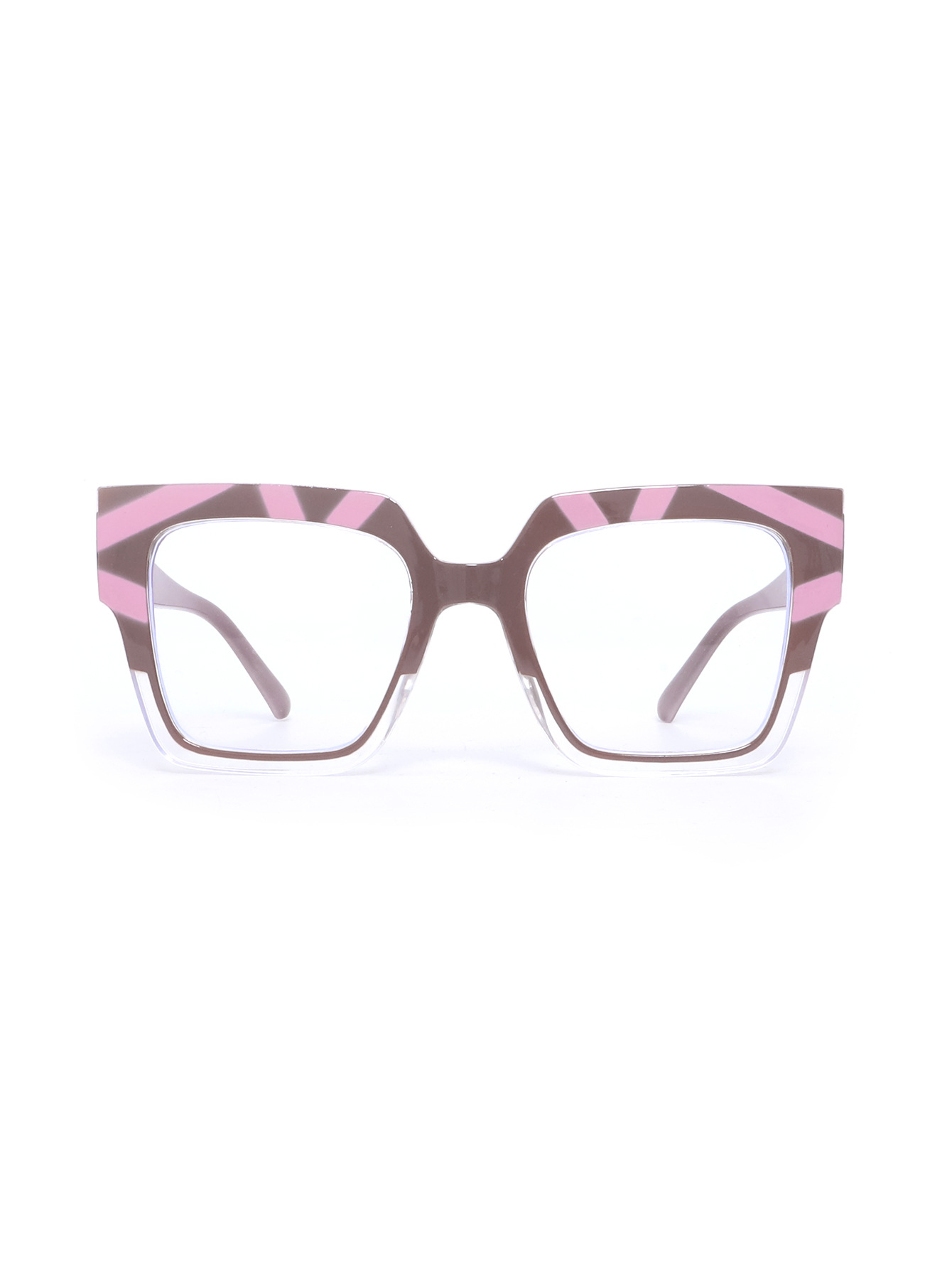 European and American trendy eyeglass frame for women, 2024 new style fashionable anti-blue light eyeglass frame, multi-color square large frame flat light glasses pic 14