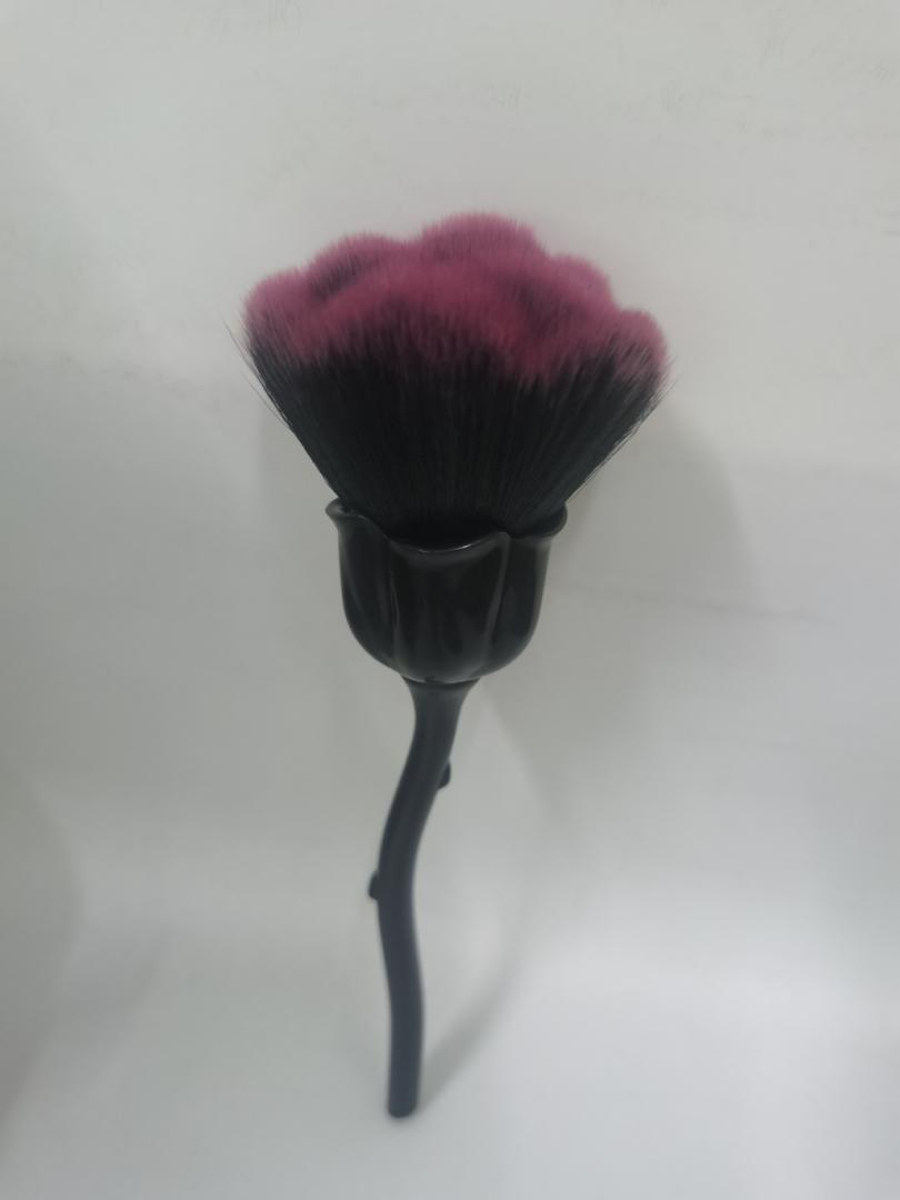 网红玫瑰花化妆蓝色妖姬玫瑰花散粉刷化妆刷尼龙纤维毛化妆工具详情6