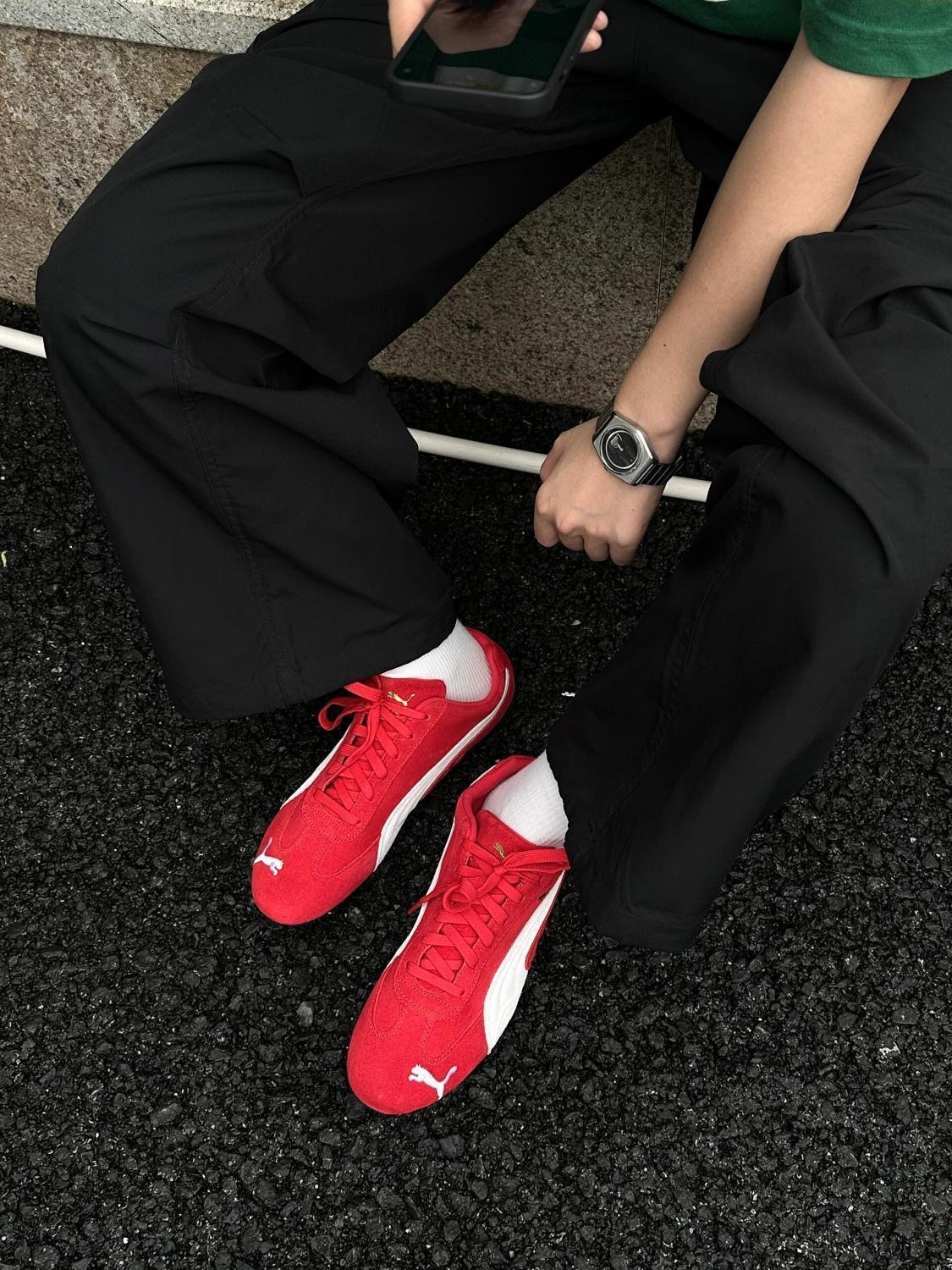 纯原openyy联名朴彩英同款PM赛车鞋低帮百搭情侣男女运动休闲鞋详情44