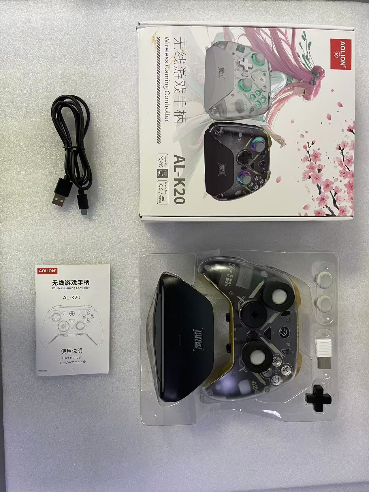 澳加狮K20游戏手柄Switch2双霍尔磁吸面壳pc游戏手柄三挡线性扳机详情1
