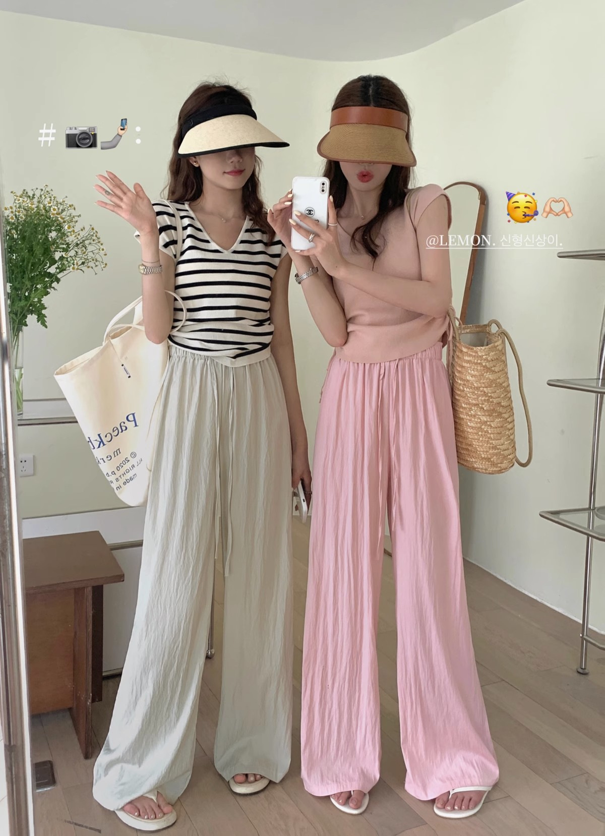 冰丝皱阔腿裤女春夏薄款直筒高腰显瘦韩系小个子慵懒风长裤休闲裤详情10