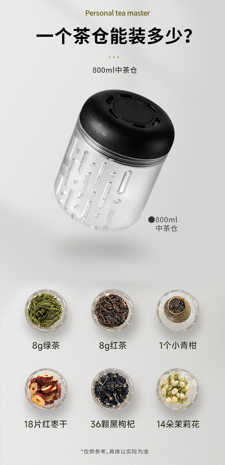 Magnetic elastic tea brewing plastic cup, simple and fashionable, thickened with a lifting rope, direct drinking cup with a tea strout, high sports appearance level, portable cup pic 6