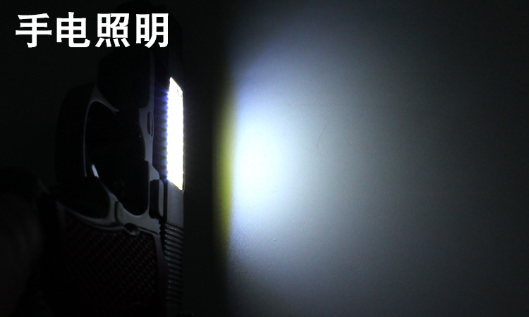 迷你玩具小枪多功能二合一红外线激光+钥匙扣LED小手电筒详情3
