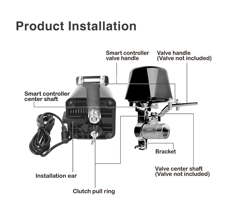 WiFi Graffiti /3.0zigbee Valve Manipulator WiFi Water Valve WiFi Gas Valve Manipulator Valve pic 12