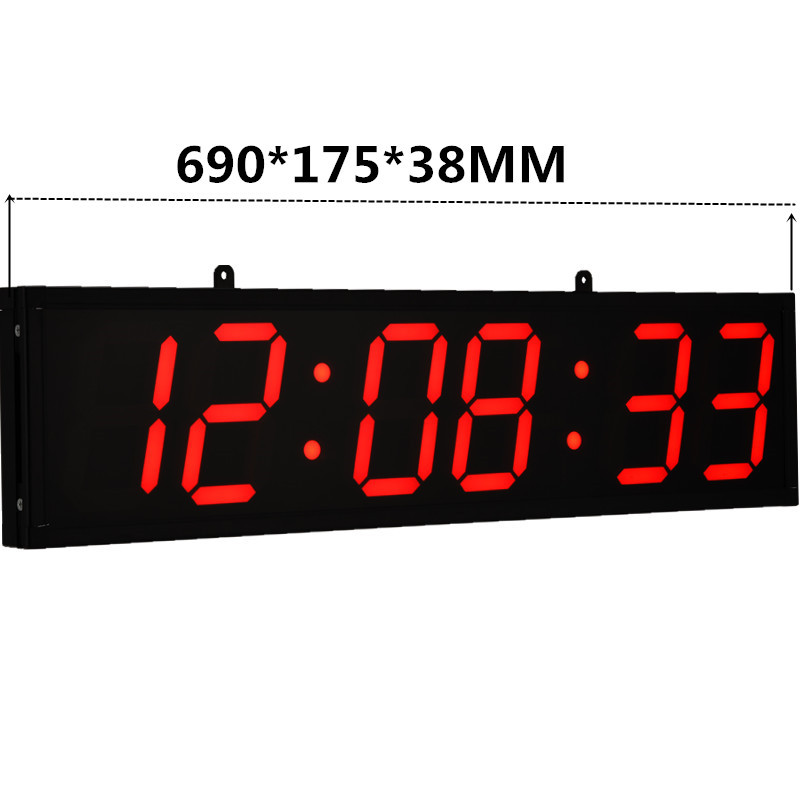 LESTRY大尺寸数字挂钟时钟带正计时倒计时遥控操作工厂健身房用详情1