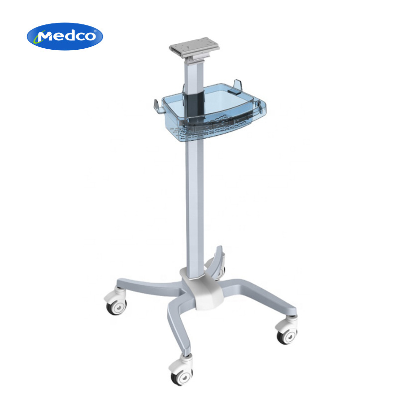Cross-border exclusive monitor trolley, convenient for assembly, medical mobile small trolley stand, aluminum alloy medical trolley pic 8