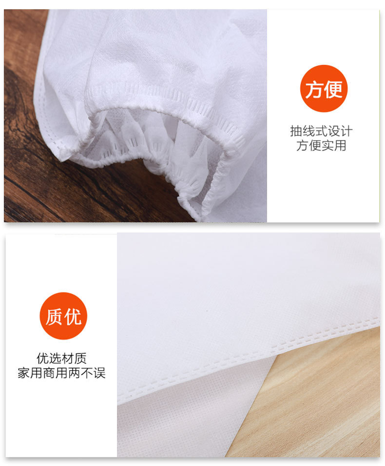 Factory direct sales of non-woven fabric bags, flat-mouth packaging bags, thick dust-proof bags for shoes, storage shoe covers, white printed logo pic 8
