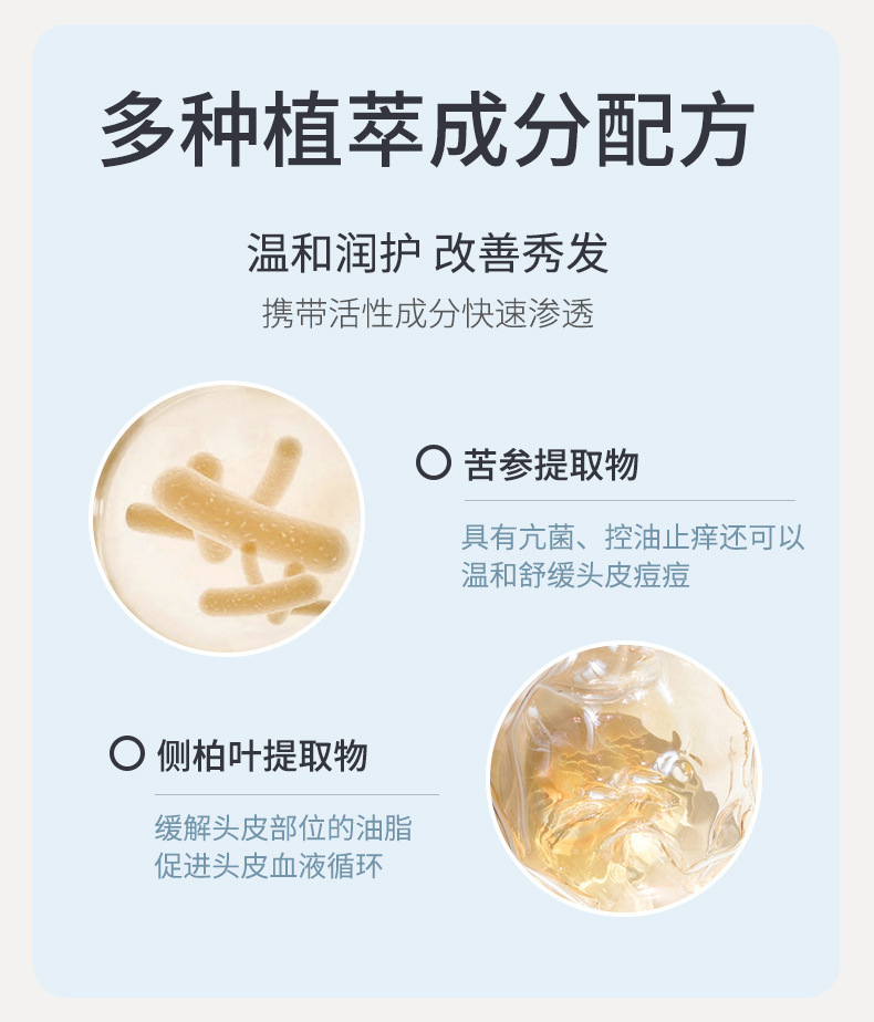 WWP洗头洗发水香水味持久留香清洁控油蓬松洗发露一件起批正品详情10