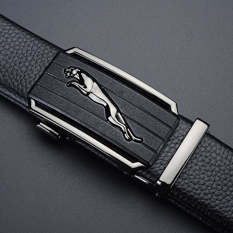 皮带男士头层纹牛皮合金自动扣真皮腰带高级感百搭裤腰带批发现货详情5