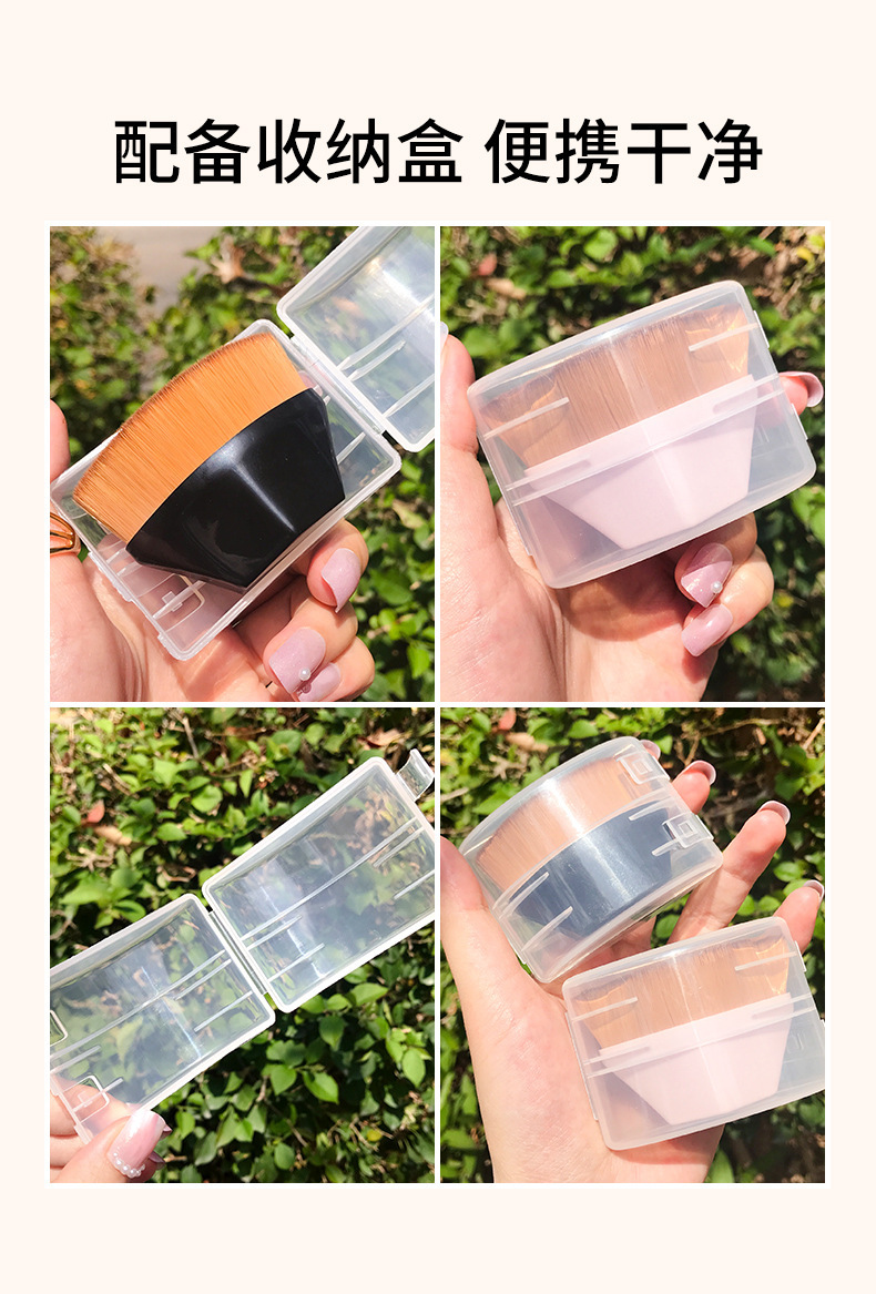 跨境爆款六角形大号55号魔术无痕粉底刷化妆刷散粉刷美妆工具刷子详情9