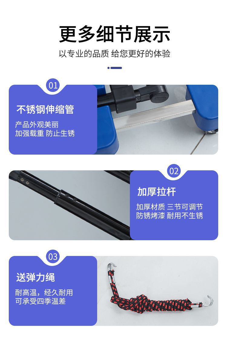 家用折叠平板车小推车拉车拉货手推车购物车推车拉杆拖车便携详情20