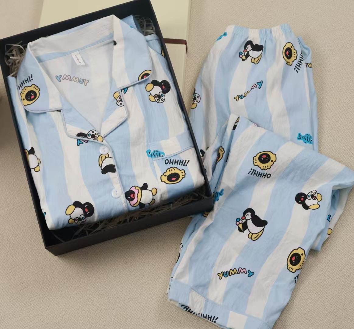 Spring new Cloud cotton Korean InS-style long-sleeved pajamas for girls, sweet and cartoonish, cute student home wear set pic 28
