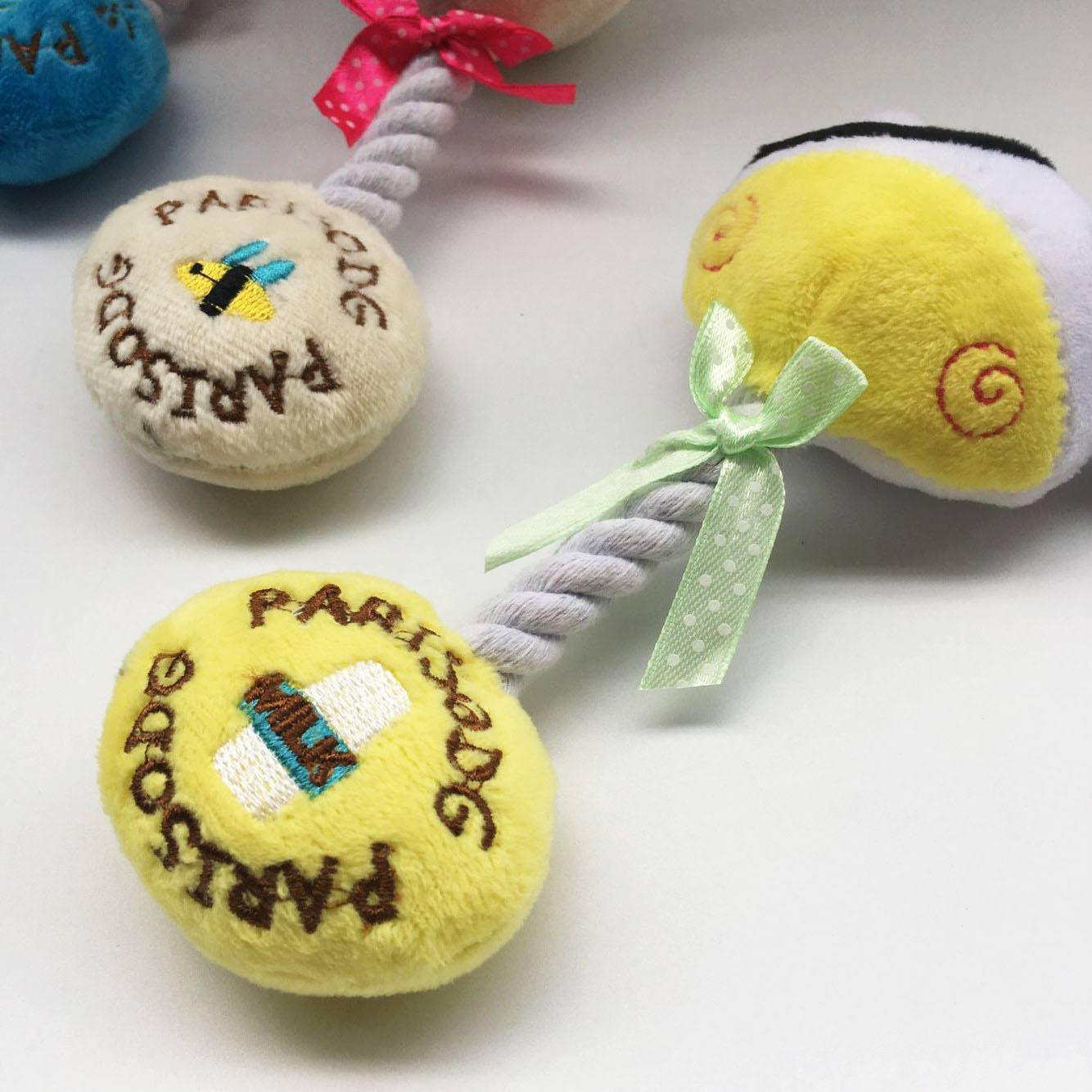 Cat and dog teething, teeth cleaning, plush sound-making toys with cotton ropes, bull and bear combination cloth toys, pet dog supplies pic 10