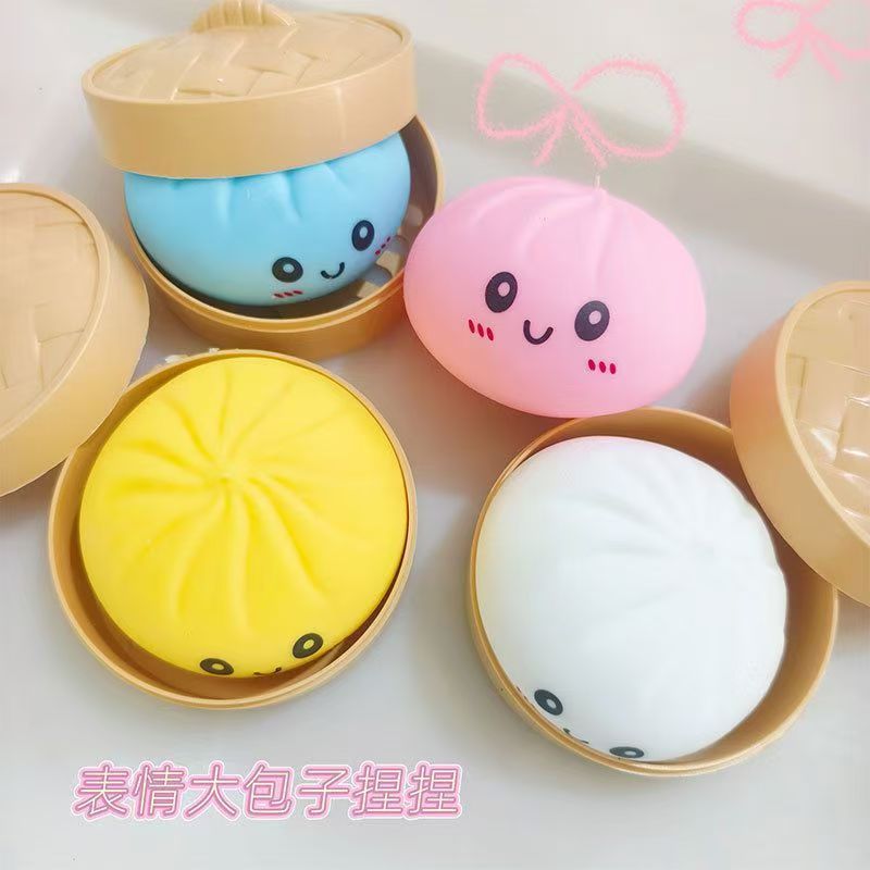 跨境爆款Dumpling减压仿真包子发泄趣味便携小玩具批发详情7