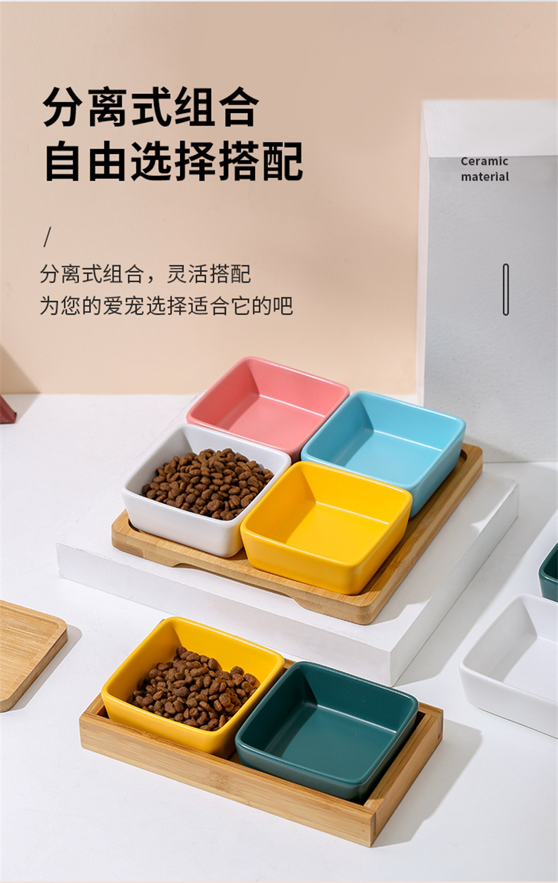 宠物彩色食盆宠物用品喂食碗宠物碗宠物自动喂食器宠物食盆耐用实用多色款详情5