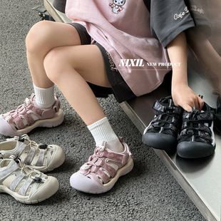 2025年夏季新款儿童老爹鞋时尚旋转扣童鞋单网透气男女童运动跑鞋详情10