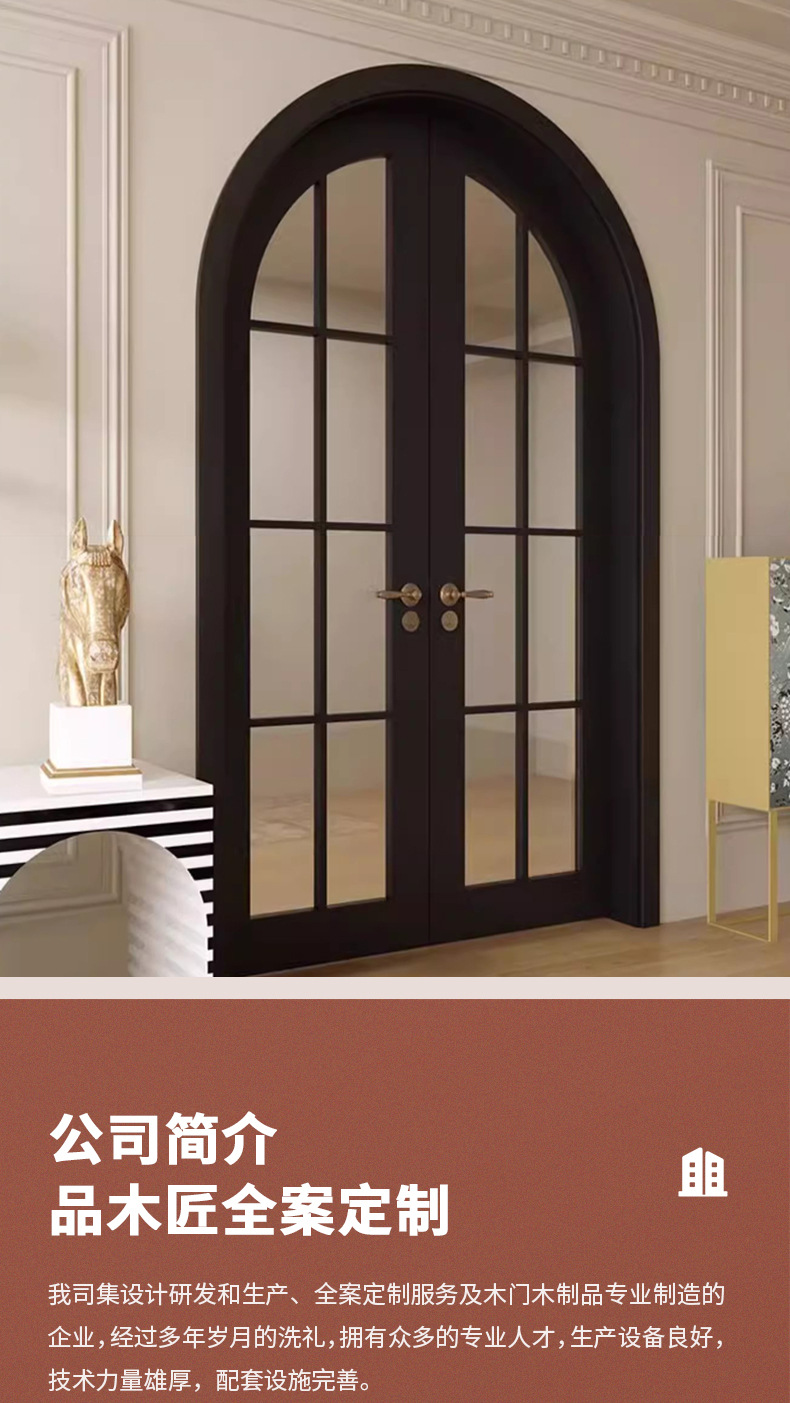 French-style antique iron door, popular bathroom door, toilet door, bathroom door, kitchen door, balcony door, glass door, swing door pic 12