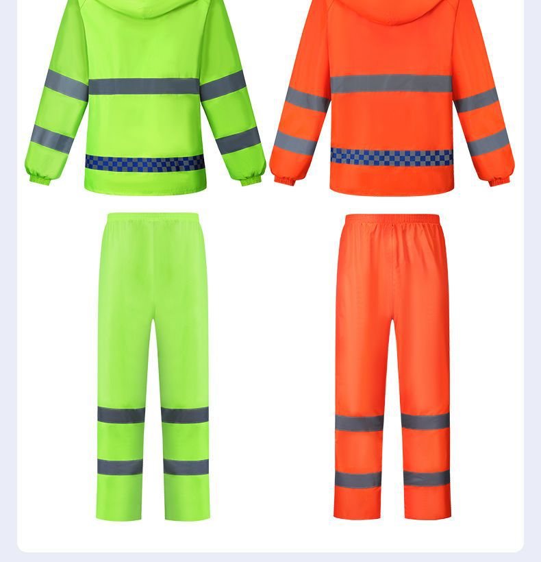 反光雨衣雨裤分体套装防水荧光交通执勤应急环卫骑行成人雨衣详情19