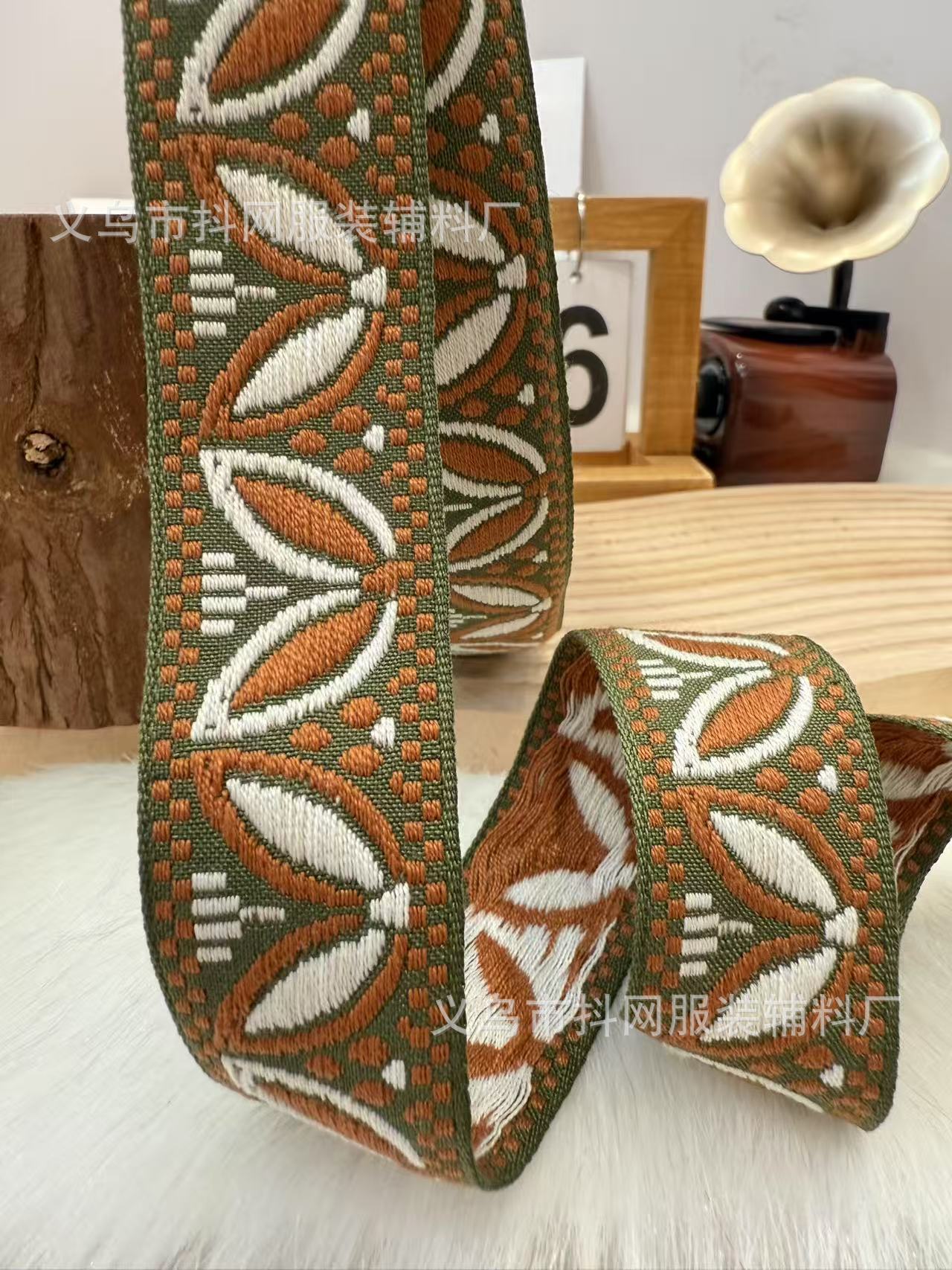 3.1cm flying saucer ethnic style jacquard embroidery webbing gift box packaging tape edge wrap tape performance costume accessories from the manufacturer pic 12