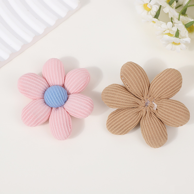 彩色布艺充棉立体小花少女头饰衣服包包帽子装饰辅料详情5