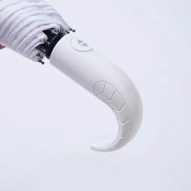 8097白色自开收三折伞折叠伞休闲工厂直供详情3