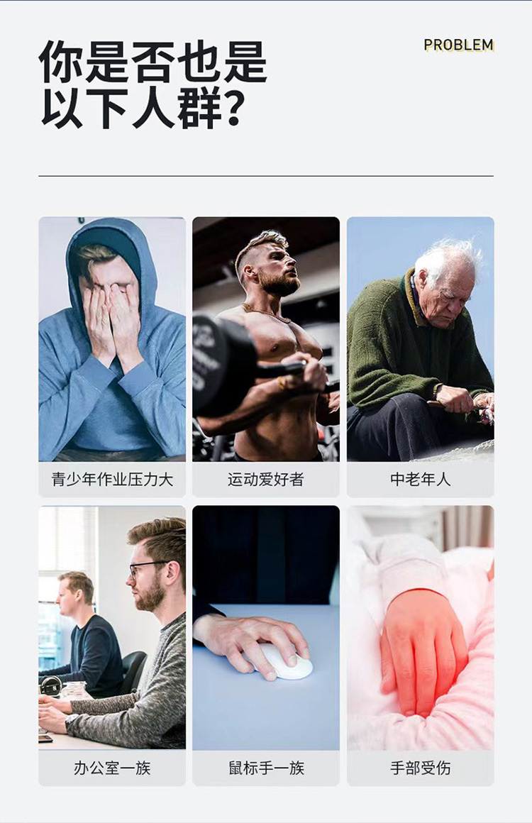 硅胶五指套锻炼手指训练器握力鸡蛋球握力圈五指键康复套装握力器详情3