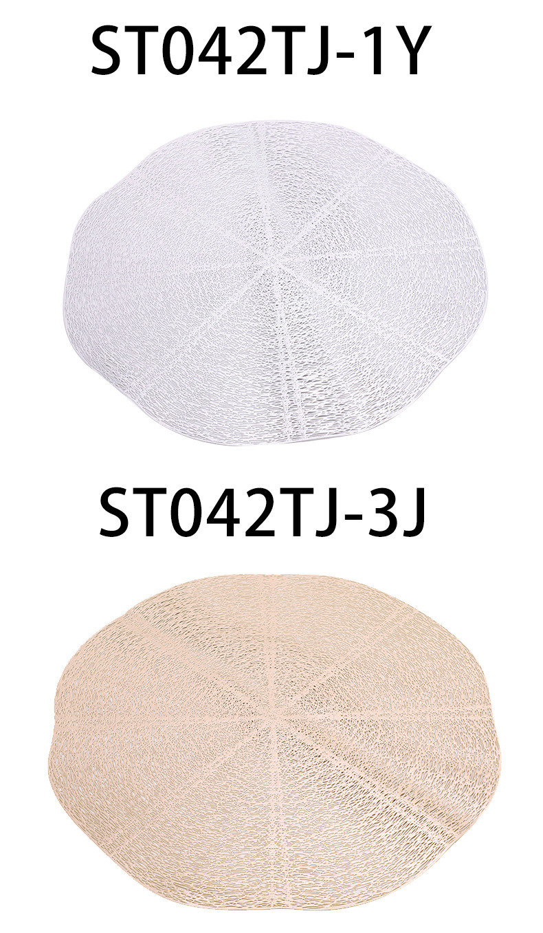 原创欧式烫金镂空pvc餐垫西餐垫隔热餐垫防滑垫餐桌垫碗垫详情5