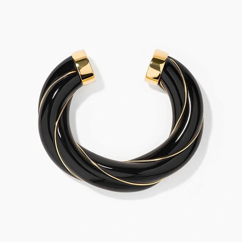 法国复古小众设计扭结设计马卡龙开口手镯个性中古独特轻奢高级感详情23