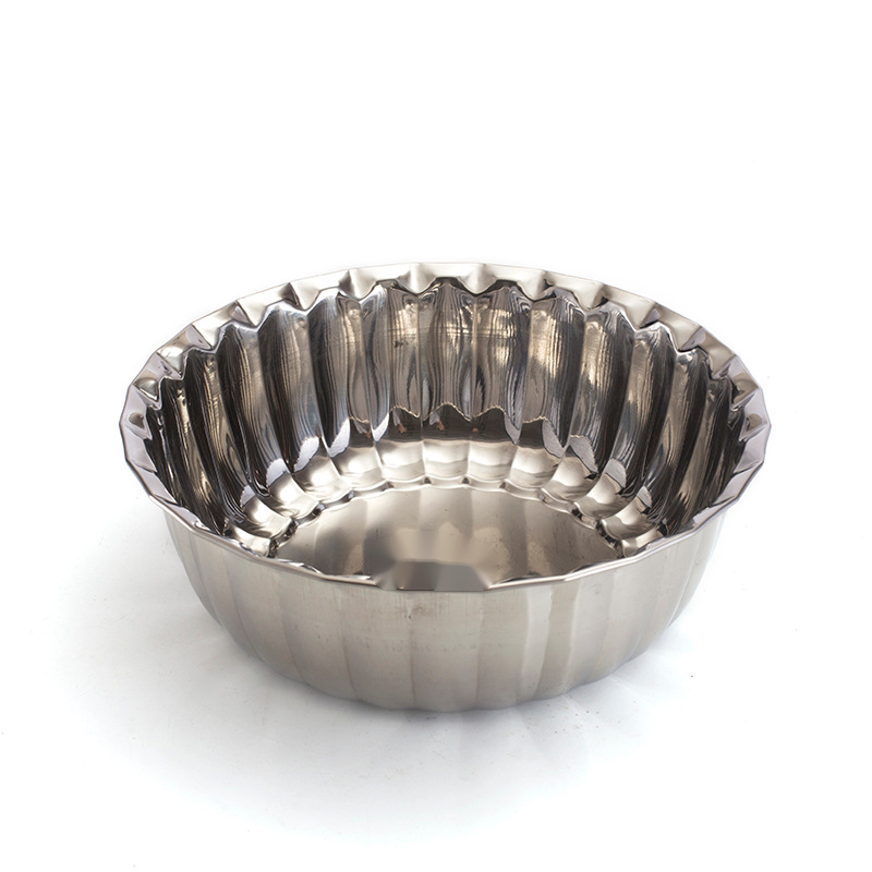 不锈钢荷花盆套盆带盖盘压花盆玫瑰金色洗手盆非洲出口外贸批发详情6