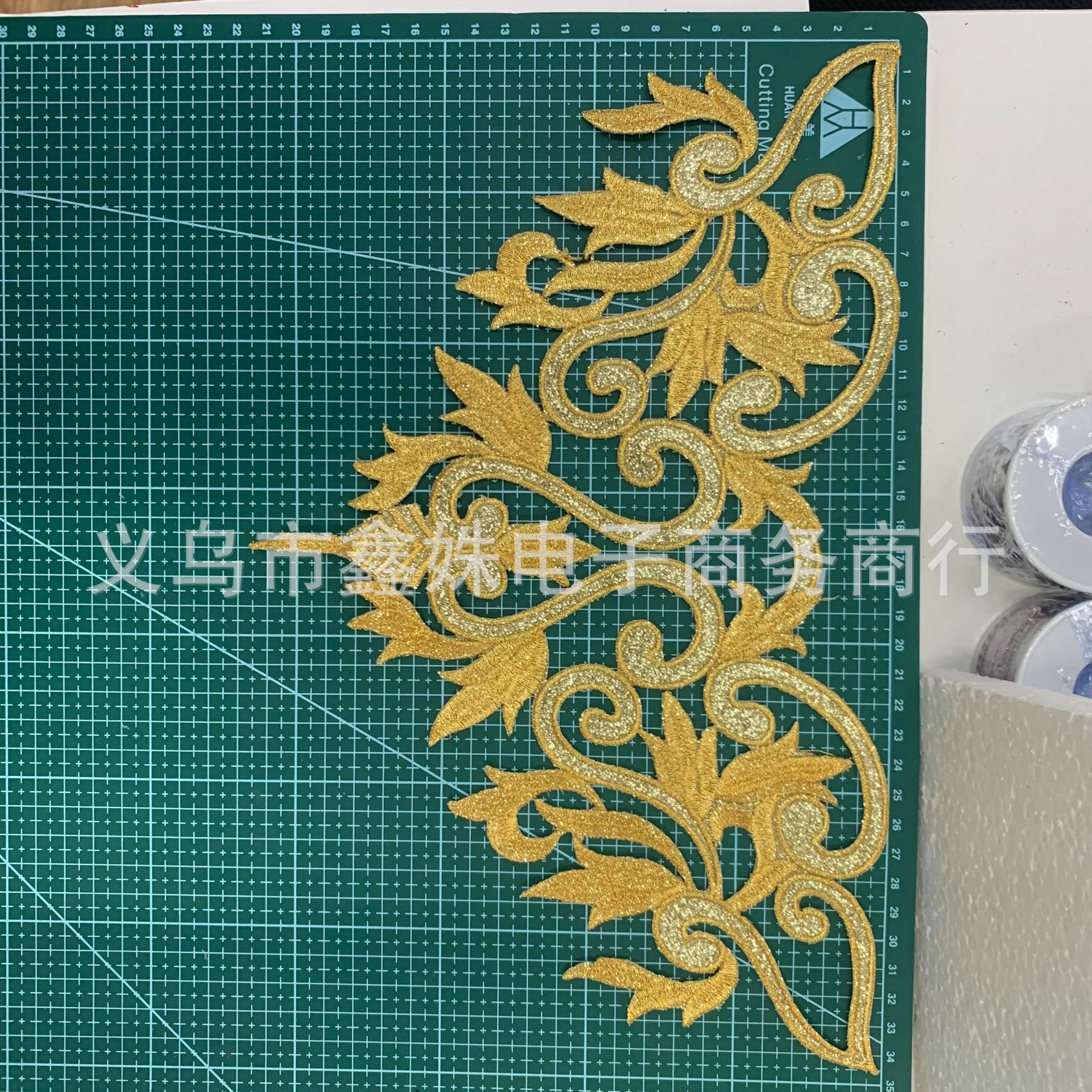 Net bottom, strand embroidery, collar flower, polyester silk embroidery, false collar, wedding accessories, chest collar pic 7