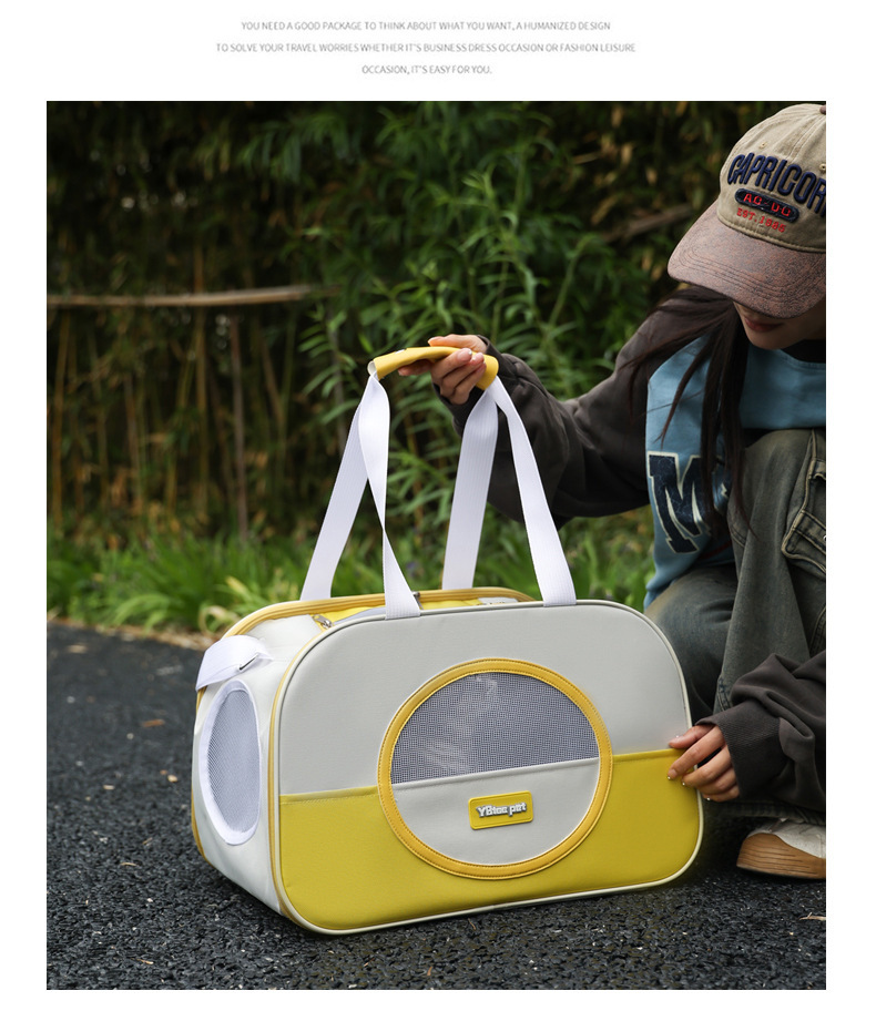 跨境猫包透气大容量外出便携包可单肩斜挎宠物背包猫狗包透气轻便详情19