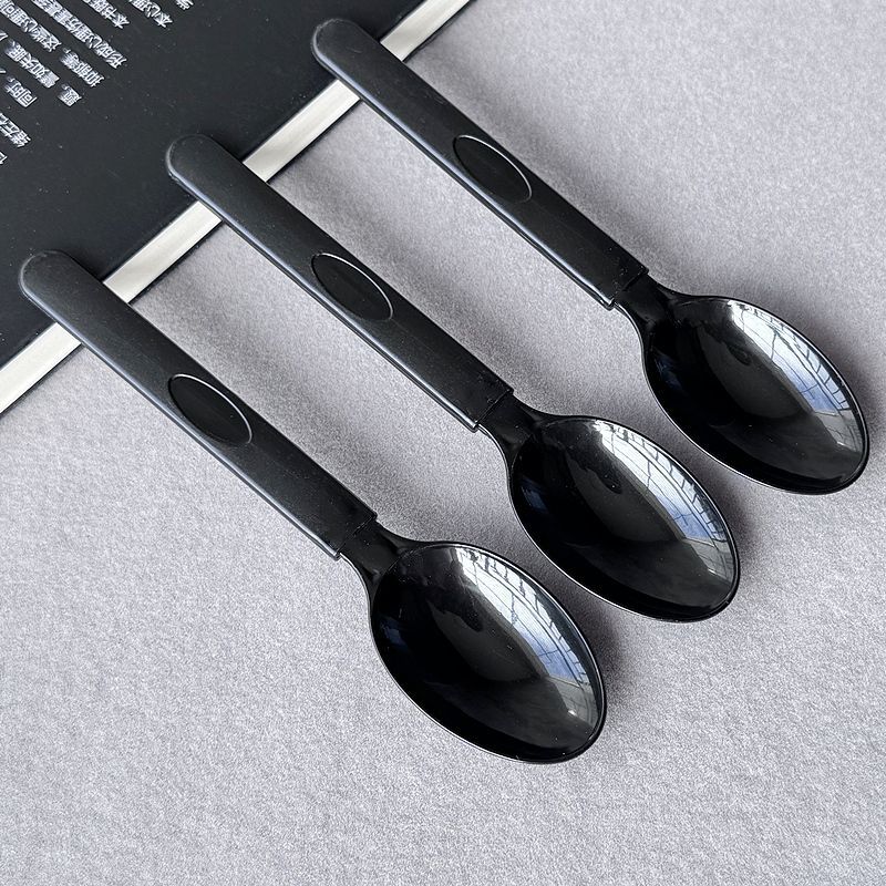 一次性勺子独立包装外卖专用拌饭美式勺塑料勺奶茶摆摊一件起批详情3