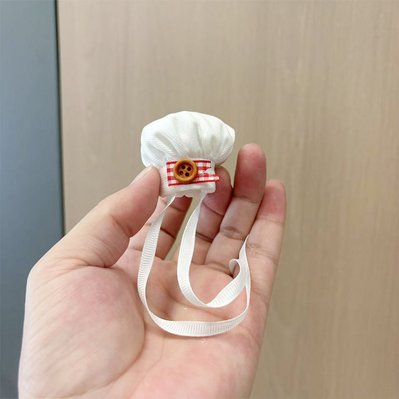 新款毛绒公仔配饰厨师帽10cm棉花娃娃迷你帽子毛绒玩偶娃衣装饰帽详情11