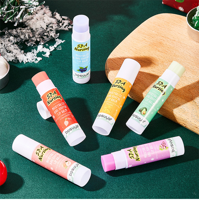 【 Cross-border Exclusive 】bosuya Christmas Lip Balm Hydrates, moisturizes, prevents dryness and cracking, and reduces lip lines. A bestseller on Amazon pic 23